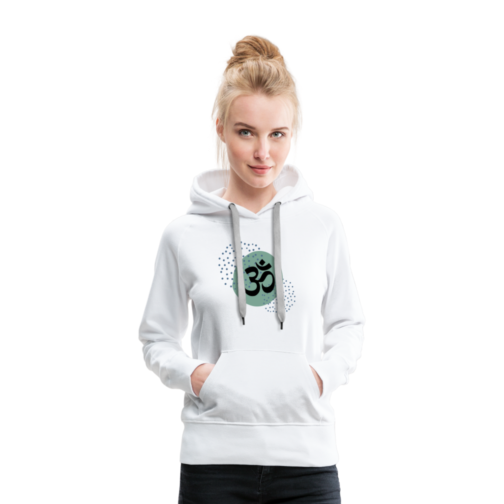 Frauen Premium Hoodie - Om - weiß