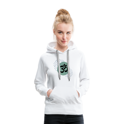 Frauen Premium Hoodie - Om - weiß