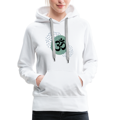 Frauen Premium Hoodie - Om - weiß