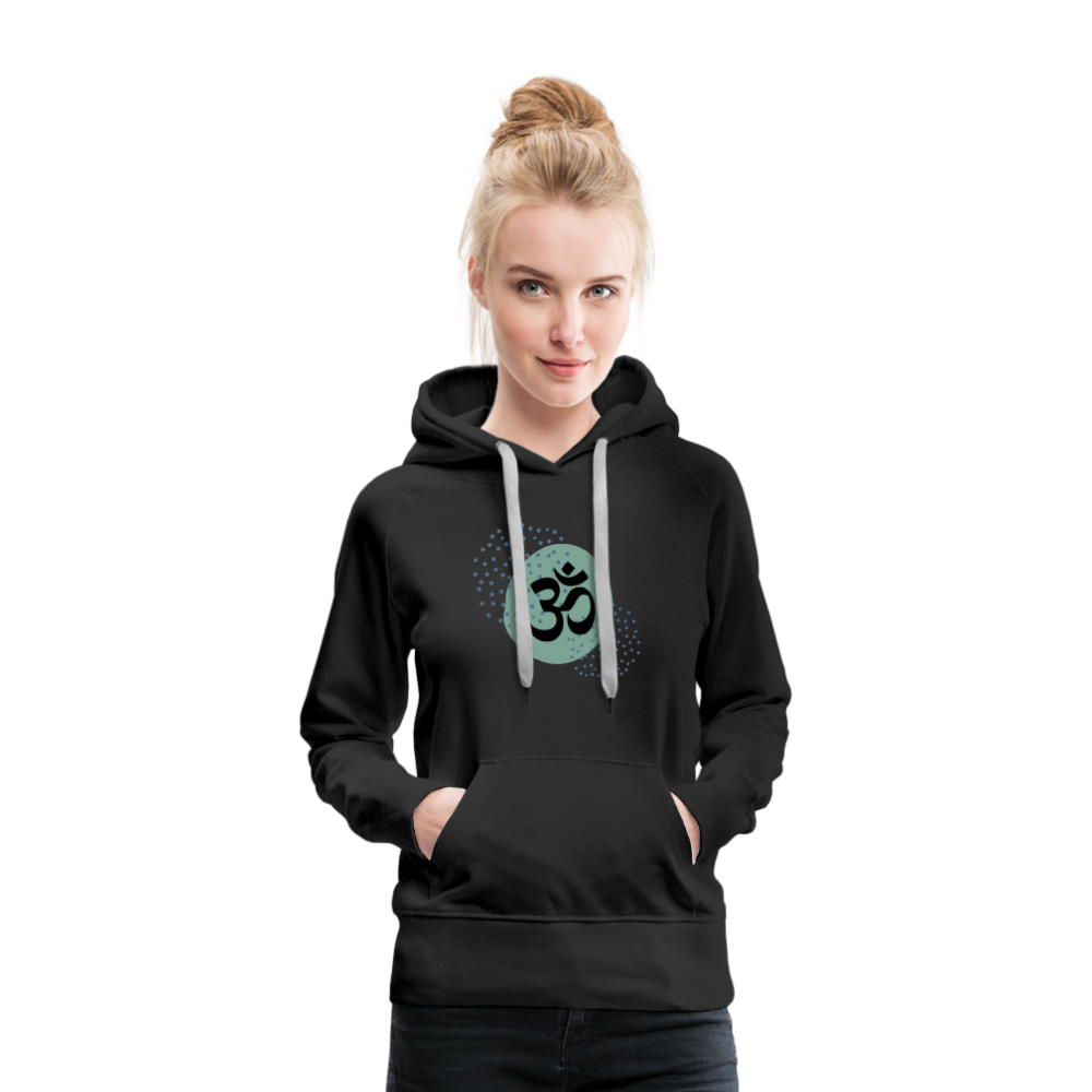 Frauen Premium Hoodie - Om - Schwarz