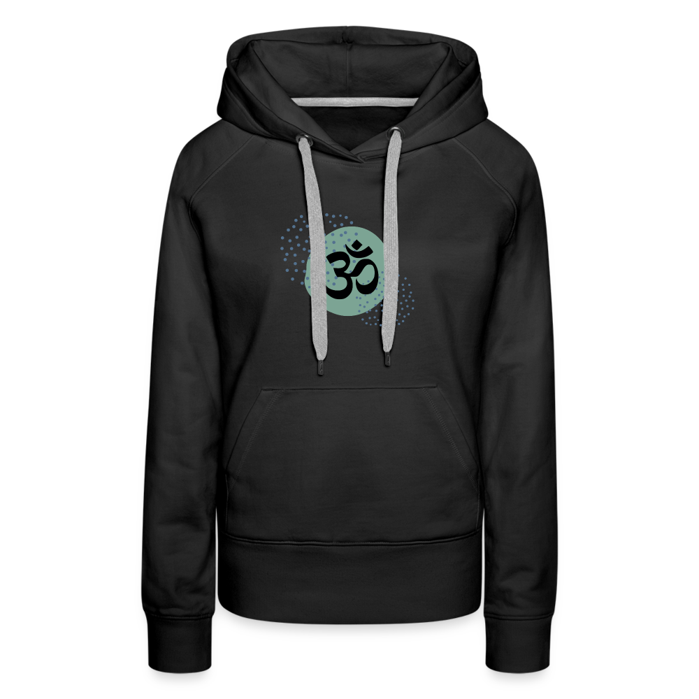 Frauen Premium Hoodie - Om - Schwarz