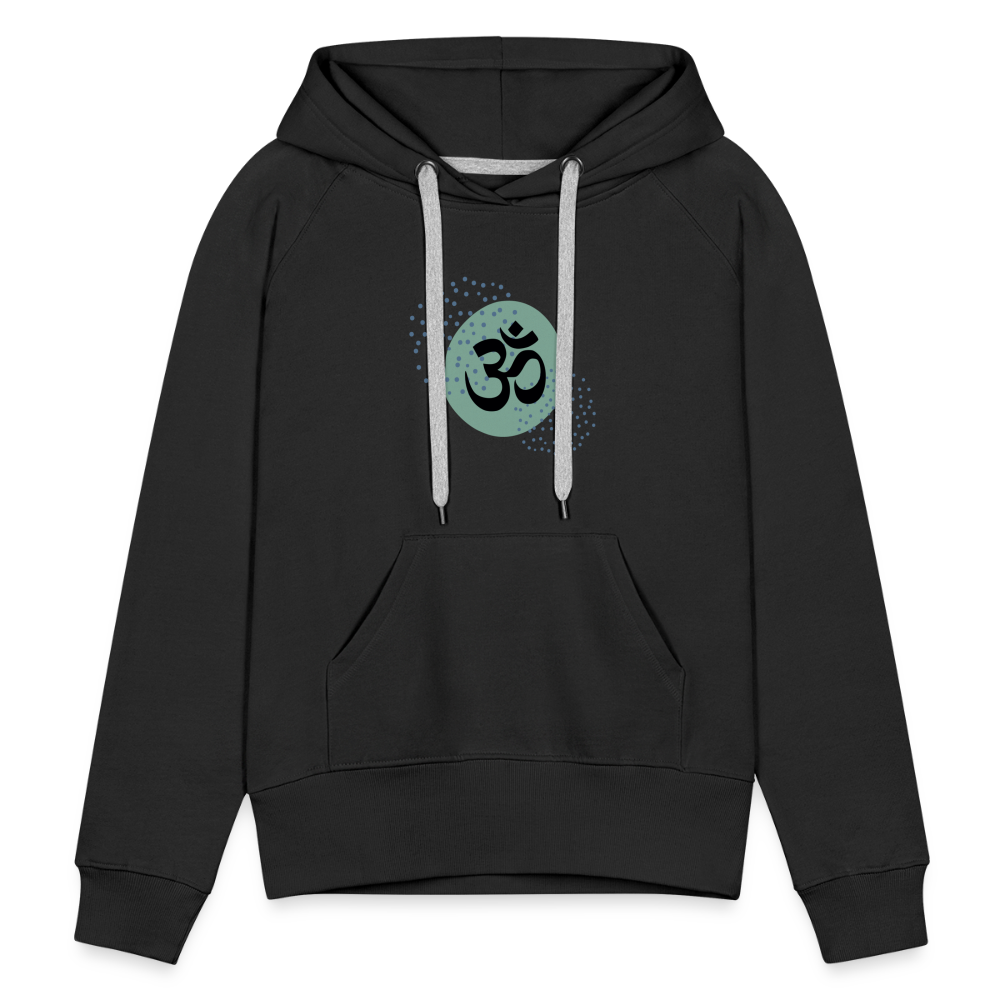 Frauen Premium Hoodie - Om - Schwarz