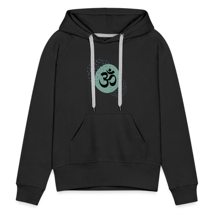 Frauen Premium Hoodie - Om - Schwarz