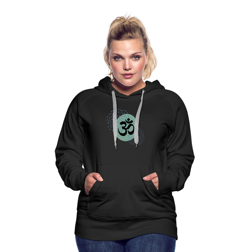 Frauen Premium Hoodie - Om - Schwarz