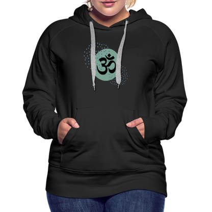 Frauen Premium Hoodie - Om - Schwarz