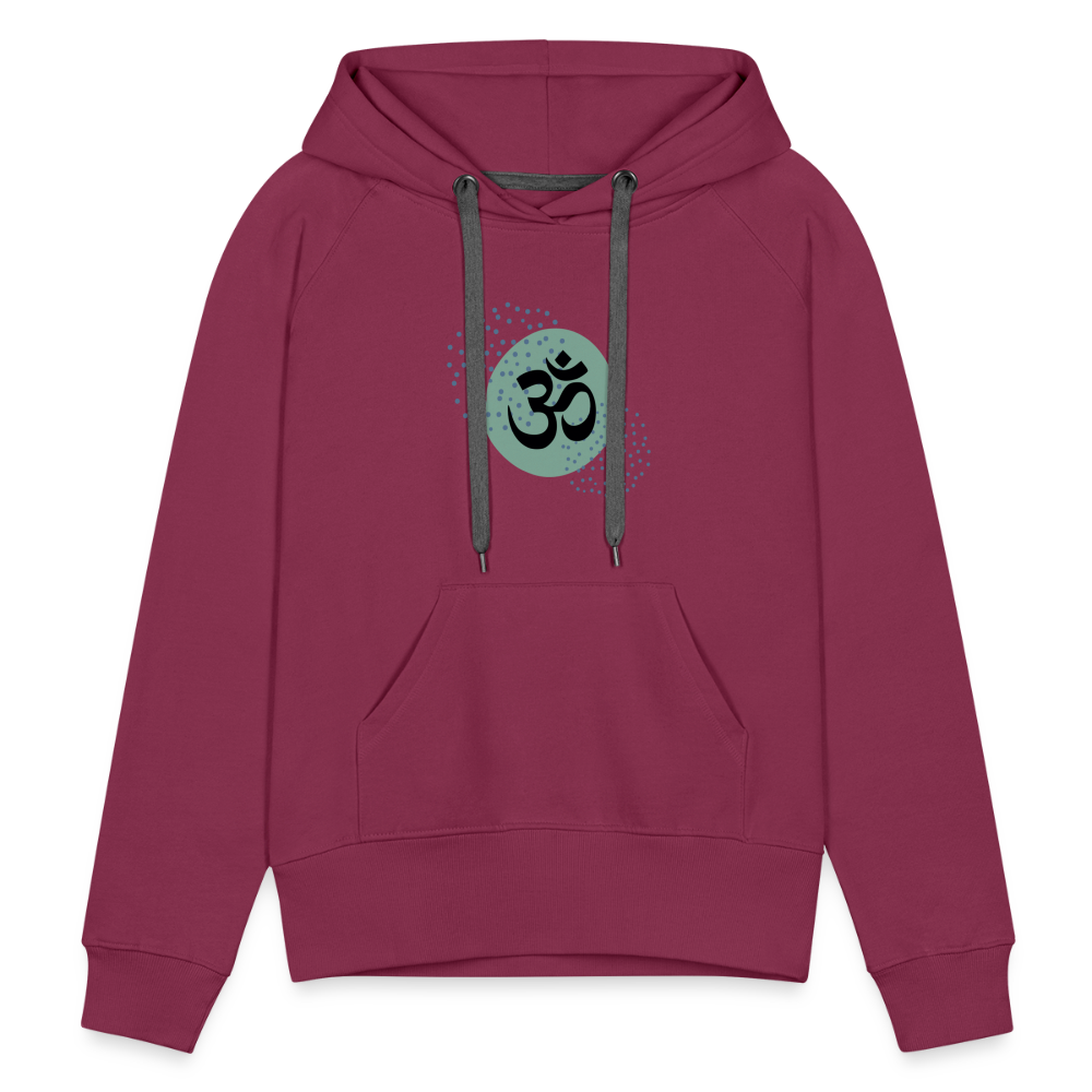 Frauen Premium Hoodie - Om - Bordeaux