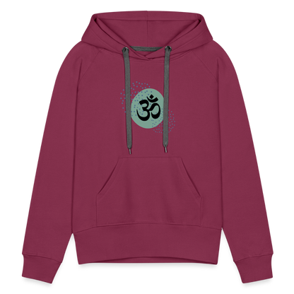 Frauen Premium Hoodie - Om - Bordeaux