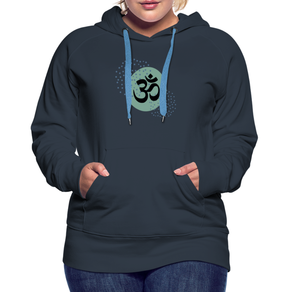 Frauen Premium Hoodie - Om - Navy