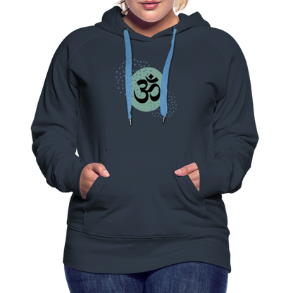 Frauen Premium Hoodie - Om - Navy