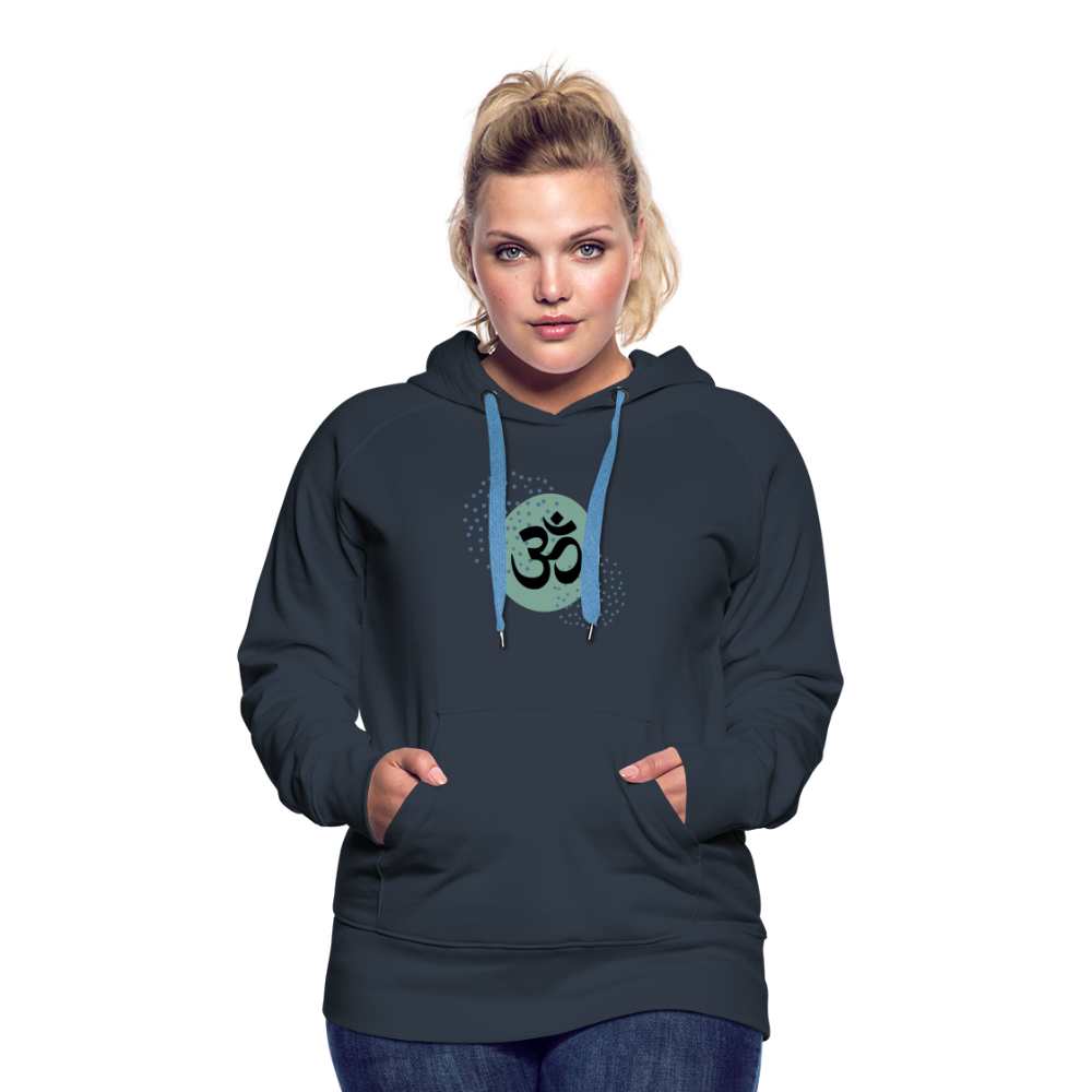 Frauen Premium Hoodie - Om - Navy