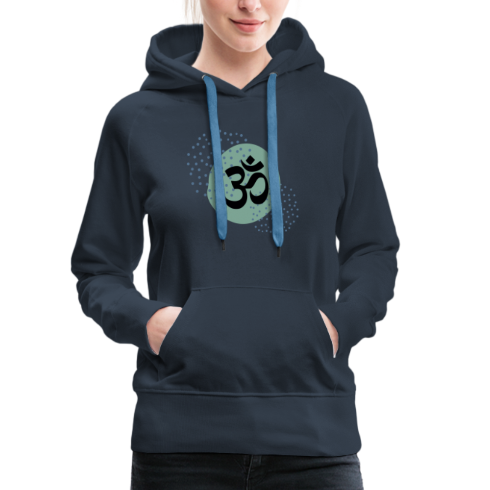 Frauen Premium Hoodie - Om - Navy