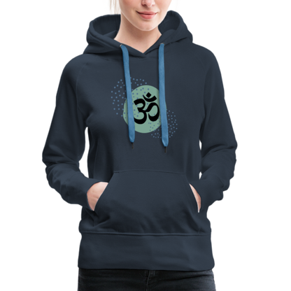 Frauen Premium Hoodie - Om - Navy