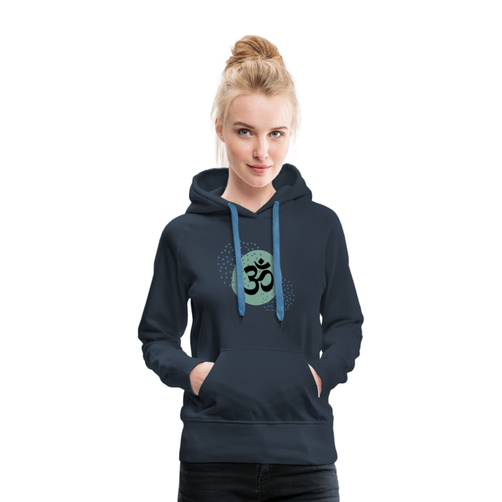 Frauen Premium Hoodie - Om - Navy