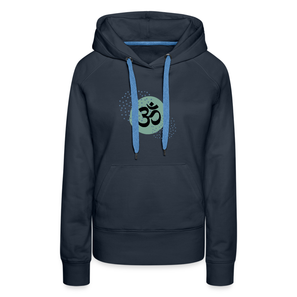 Frauen Premium Hoodie - Om - Navy