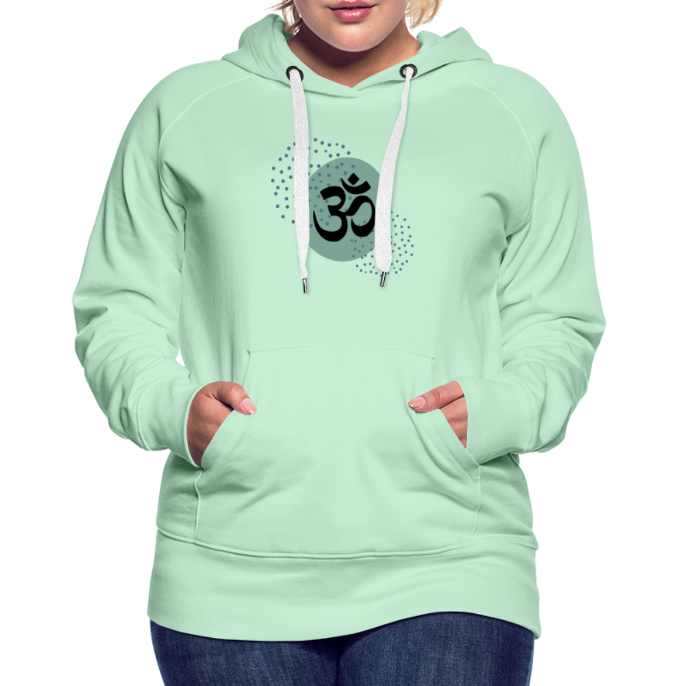 Frauen Premium Hoodie - Om - helles Mintgrün