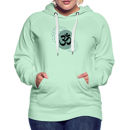 Frauen Premium Hoodie - Om - helles Mintgrün