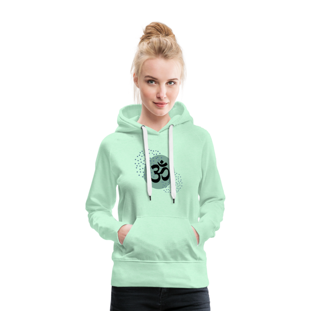 Frauen Premium Hoodie - Om - helles Mintgrün