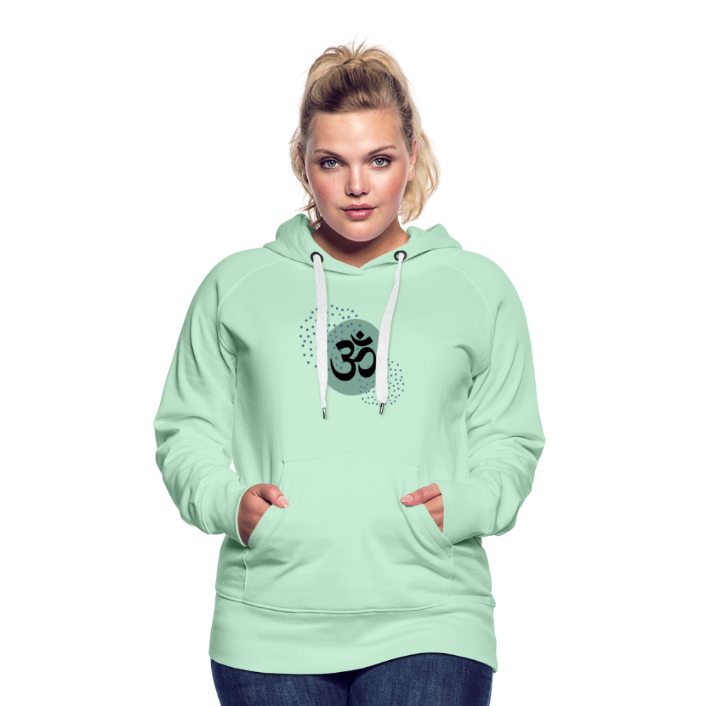 Frauen Premium Hoodie - Om - helles Mintgrün