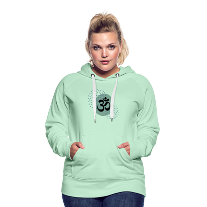 Frauen Premium Hoodie - Om - helles Mintgrün