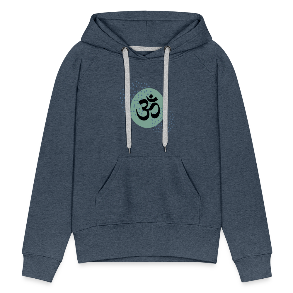 Frauen Premium Hoodie - Om - Jeansblau