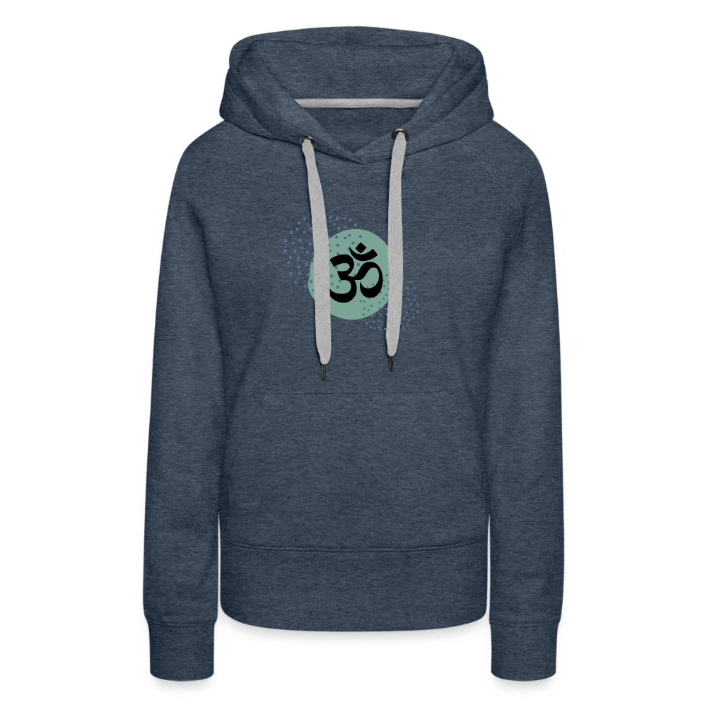 Frauen Premium Hoodie - Om - Jeansblau