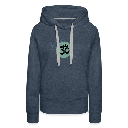 Frauen Premium Hoodie - Om - Jeansblau