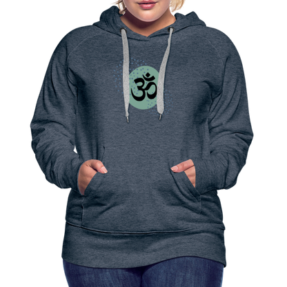 Frauen Premium Hoodie - Om - Jeansblau