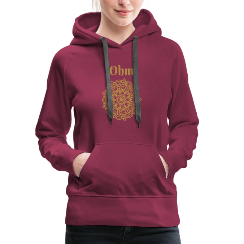 Frauen Premium Hoodie - Ohm - Bordeaux