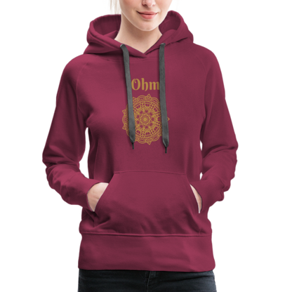 Frauen Premium Hoodie - Ohm - Bordeaux