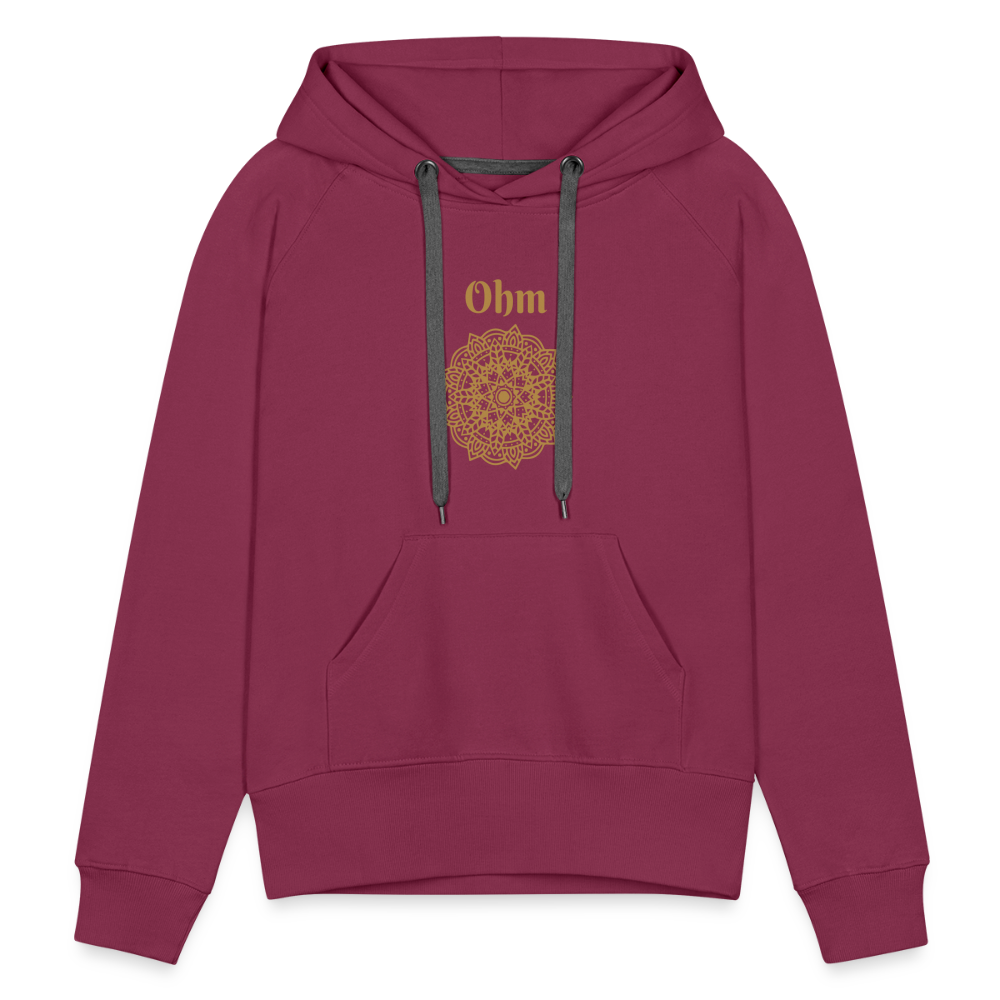 Frauen Premium Hoodie - Ohm - Bordeaux