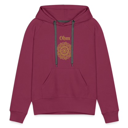 Frauen Premium Hoodie - Ohm - Bordeaux