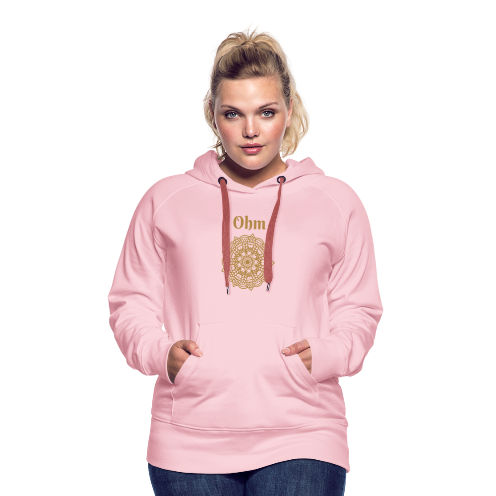 Frauen Premium Hoodie - Ohm - Kristallrosa