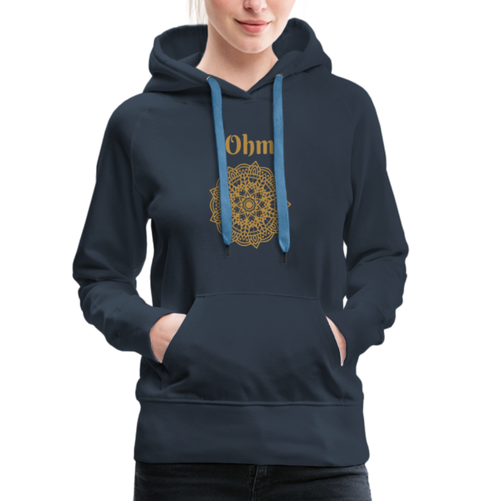 Frauen Premium Hoodie - Ohm - Navy