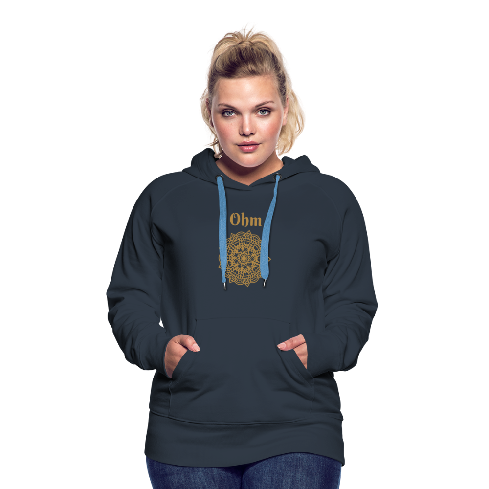 Frauen Premium Hoodie - Ohm - Navy