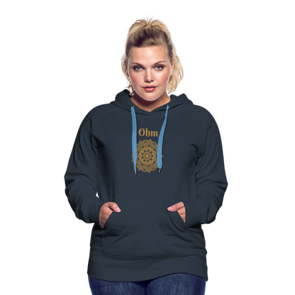 Frauen Premium Hoodie - Ohm - Navy