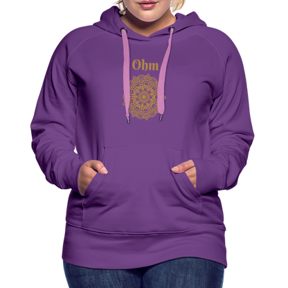 Frauen Premium Hoodie - Ohm - Purple