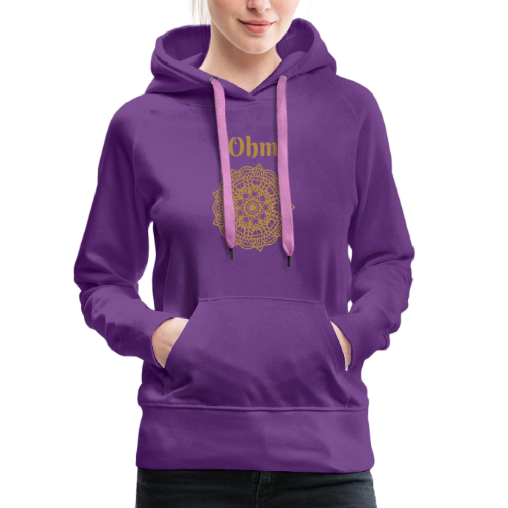 Frauen Premium Hoodie - Ohm - Purple