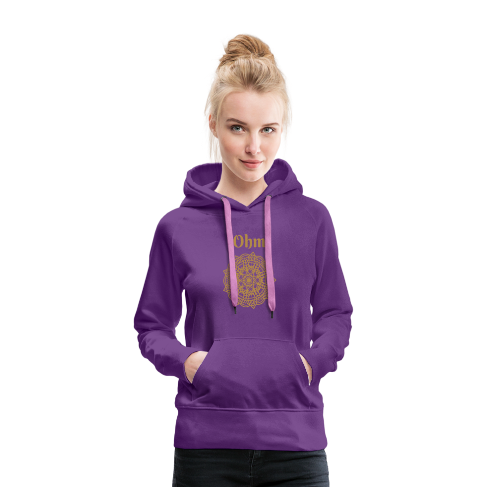 Frauen Premium Hoodie - Ohm - Purple