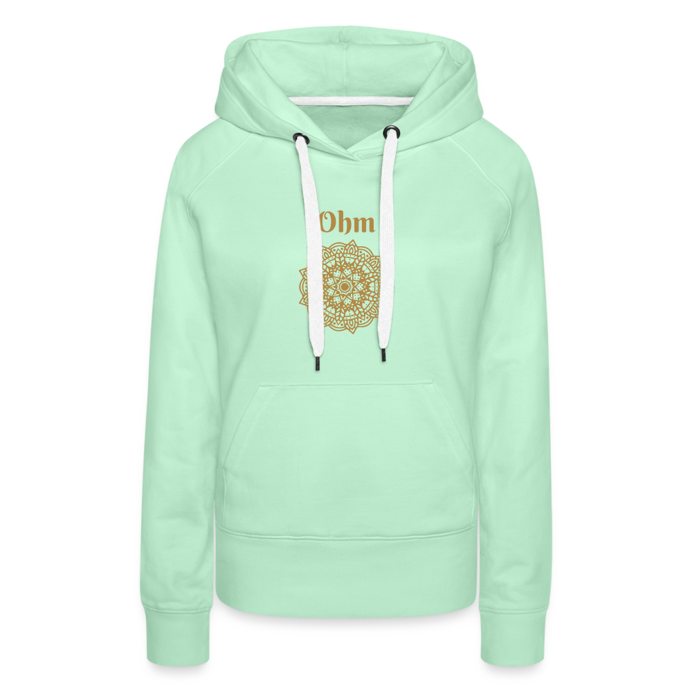 Frauen Premium Hoodie - Ohm - helles Mintgrün