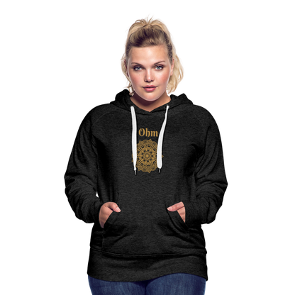 Frauen Premium Hoodie - Ohm - Anthrazit