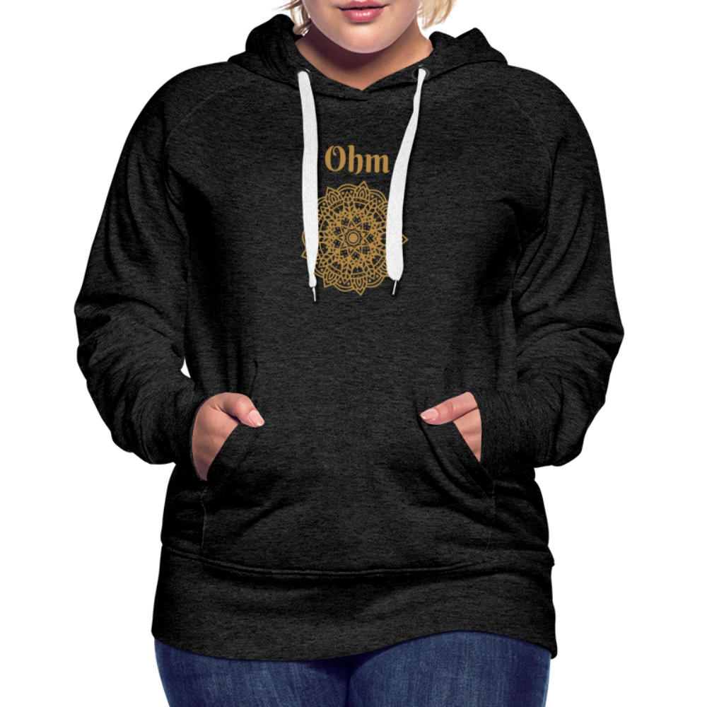 Frauen Premium Hoodie - Ohm - Anthrazit