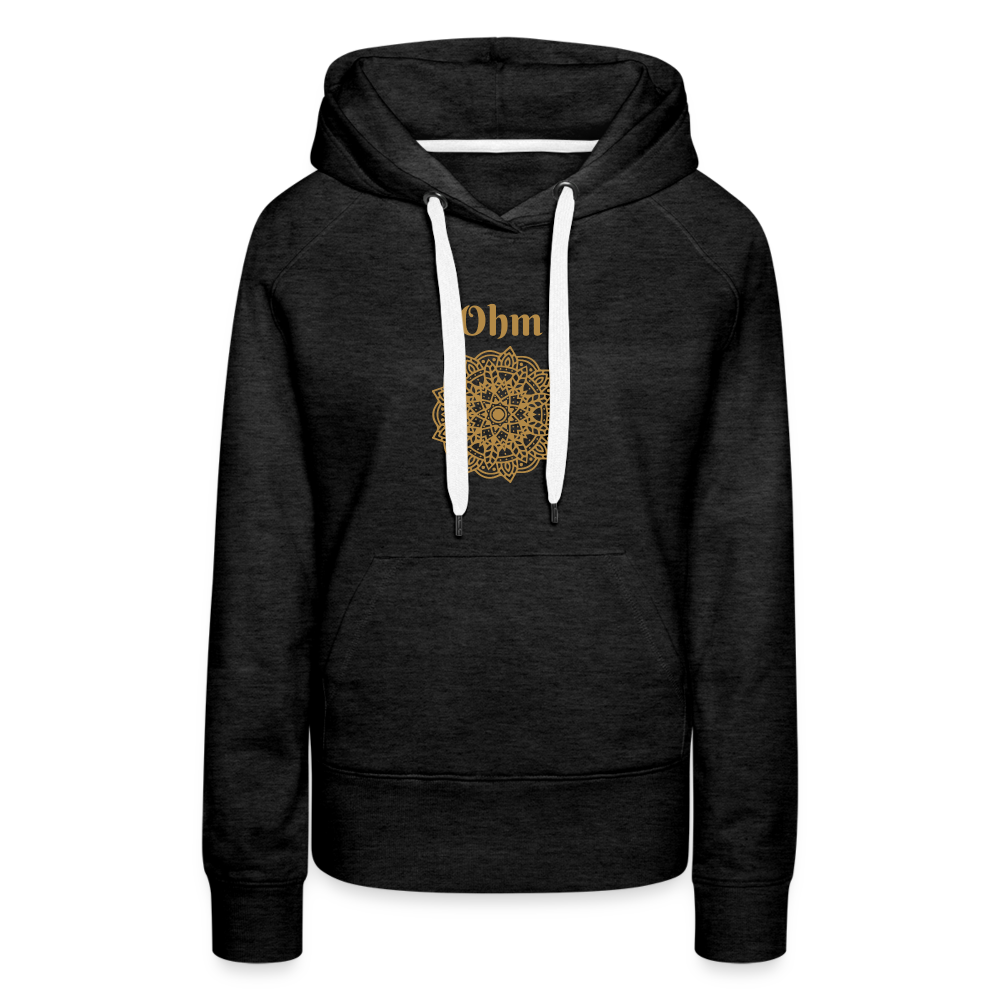 Frauen Premium Hoodie - Ohm - Anthrazit