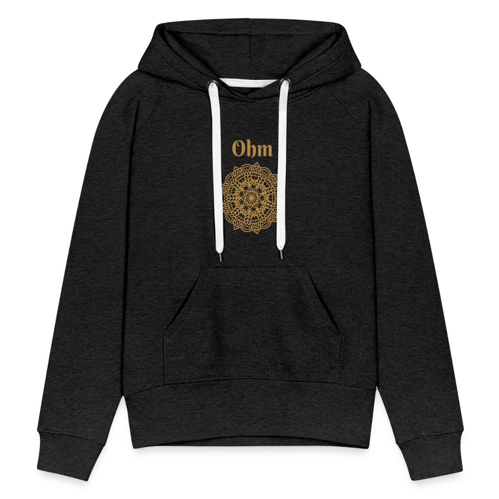 Frauen Premium Hoodie - Ohm - Anthrazit