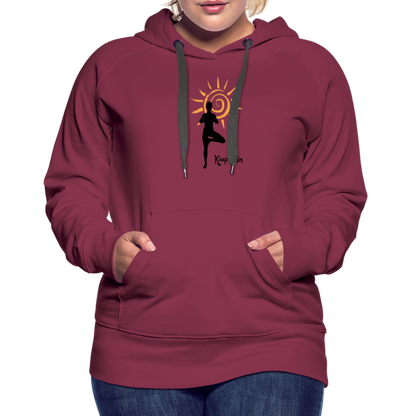 Frauen Premium Hoodie - Keep calm - Bordeaux