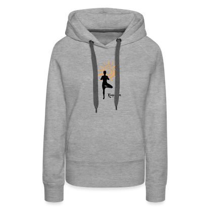 Frauen Premium Hoodie - Keep calm - Grau meliert