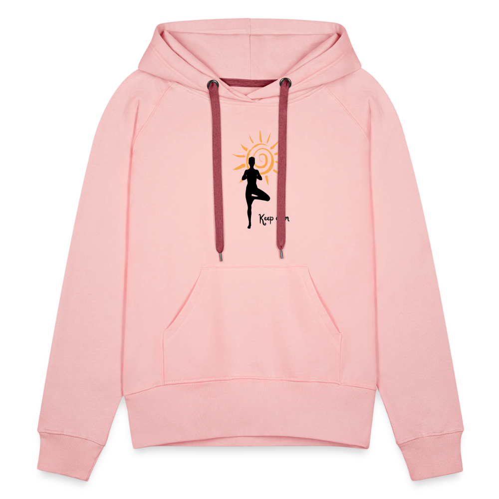 Frauen Premium Hoodie - Keep calm - Kristallrosa