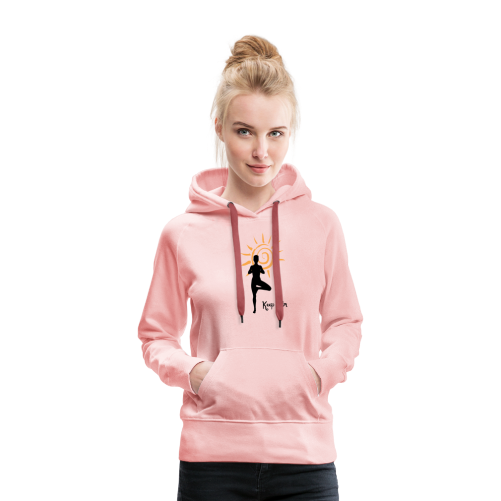 Frauen Premium Hoodie - Keep calm - Kristallrosa