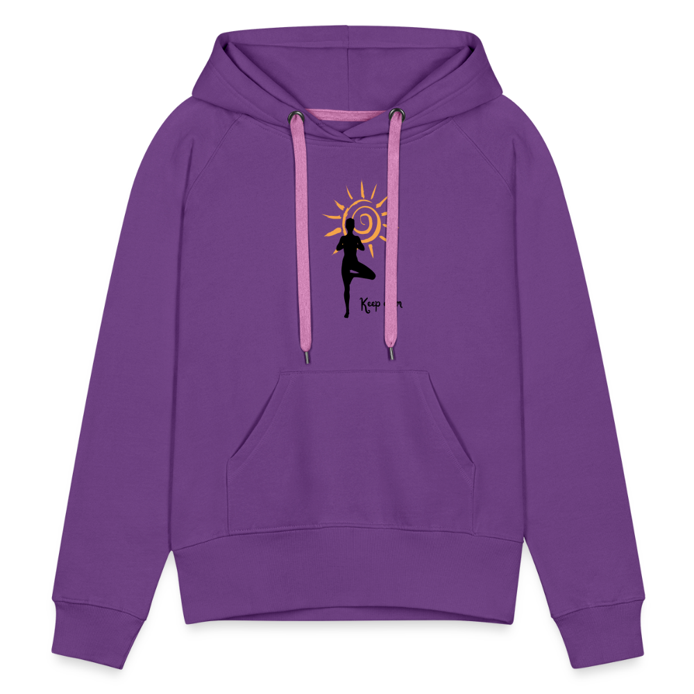 Frauen Premium Hoodie - Keep calm - Purple