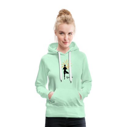 Frauen Premium Hoodie - Keep calm - helles Mintgrün