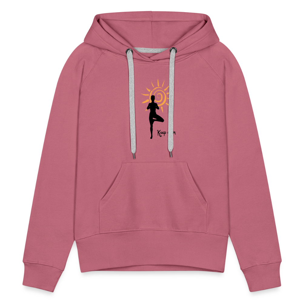 Frauen Premium Hoodie - Keep calm - Malve